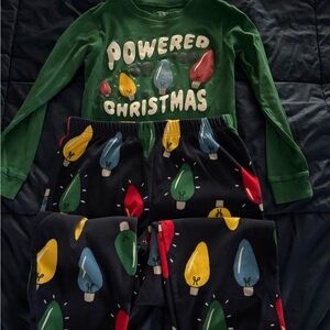Carter's Boys Christmas Pajamas with Colorful Lights